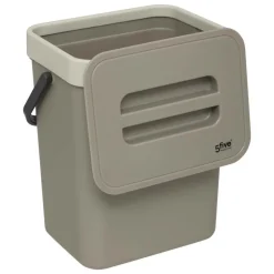 5 FIVE SIMPLY SMART - 5five - poubelle de compost 5l en plastique taupe