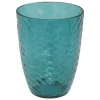 5 FIVE SIMPLY SMART - 5five - verre à eau martelé "estiva" bleu