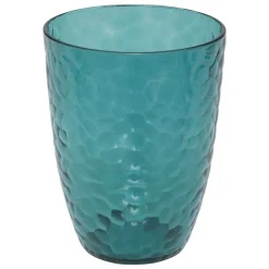 5 FIVE SIMPLY SMART - 5five - verre à eau martelé "estiva" bleu