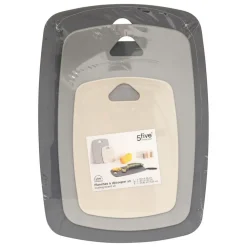 5 FIVE SIMPLY SMART - 5five - 3 planches à découper en plastique 35x25cm