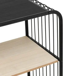 5 FIVE SIMPLY SMART - 5five - étagère 4 niveaux en métal et bois noir