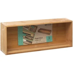 5 FIVE SIMPLY SMART - 5five - organiseur 15x38cm "tidy smart bambou"