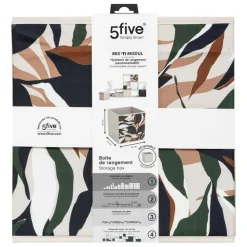5 FIVE SIMPLY SMART - 5five - boîte de rangement "mix n modul" motif lauria 31x31cm
