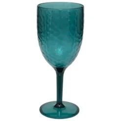 5 FIVE SIMPLY SMART - 5five - verre à vin martelé "estiva" bleu