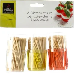 5 FIVE SIMPLY SMART - 5five - 3 boîtes 200 cure dents bambou