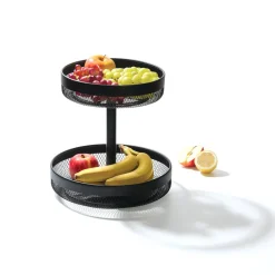 5 FIVE SIMPLY SMART - 5five - corbeille à fruits "mayaj" 2 niveaux noir