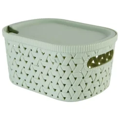 5 FIVE SIMPLY SMART - 5five - panier "tressy" en plastique sauge 2,3l