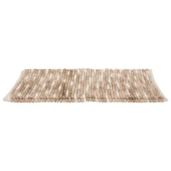 5 FIVE SIMPLY SMART - 5five - tapis de bain boule en coton beige 75x50cm