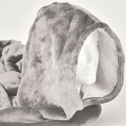 ACTIFORME - Sweat en plaid chaud et doux - vêtement confortable d'intérieur toodhoodie - | gris |