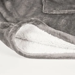 ACTIFORME - Sweat en plaid chaud et doux - vêtement confortable d'intérieur toodhoodie - | gris |