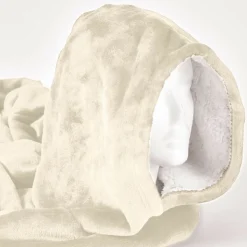 ACTIFORME - Sweat en plaid chaud et doux - vêtement confortable d'intérieur toodhoodie - | beige |