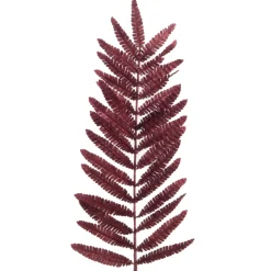 AMADEUS - Tige de fougère artificielle, coloris bordeaux - H.125cm