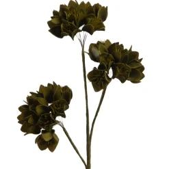 AMADEUS - Tige fleur artificielle Alba, coloris kaki - H.94cm