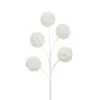 AMADEUS - Tige fleur artificielle Sylvia, coloris blanc - H.89cm