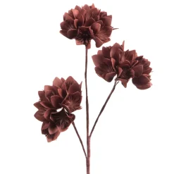 AMADEUS - Tige fleur artificielle Alba, coloris terracotta - H.94cm