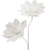 AMADEUS - Tige fleur artificielle Tania, coloris blanc - H.105cm