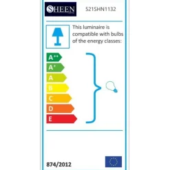 Andrea - lustre croisé en fer noir