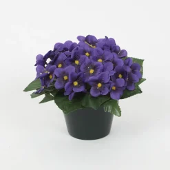 ARCHE DIFFUSION - Coupe de violettes artificielles D 24 H 18 cm