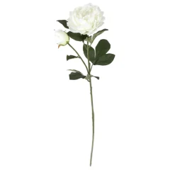 ARCHE DIFFUSION - Fleur artificielle tige de pivoine blanc H.76cm