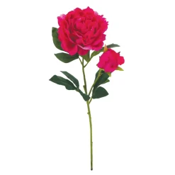 ARCHE DIFFUSION - Fleur artificielle tige de pivoine fuchsia H.76cm