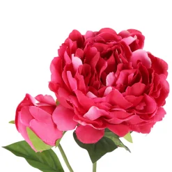 ARCHE DIFFUSION - Fleur artificielle tige de pivoine fuchsia H.76cm