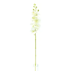ARCHE DIFFUSION - Fleur artificielle tige d'orchidée phalaenopsis blanc H.82cm