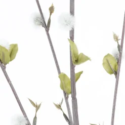 ARCHE DIFFUSION - Fleur artificielle tige feuillage saule blanc H.100cm