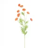 ARCHE DIFFUSION - Fleur artificielle tige fleur pompon orange H.80cm