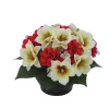 ARCHE DIFFUSION - Fleurs artificielles - coupe florale rouge H.24 D.28cm