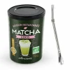 AROMANDISE - Boisson instantanée matcha coco 150 g + paille inox avec filtre