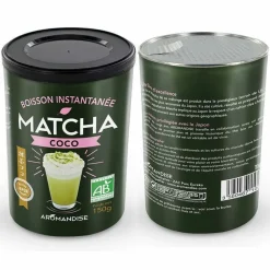 AROMANDISE - Boisson instantanée - matcha coco 300 g