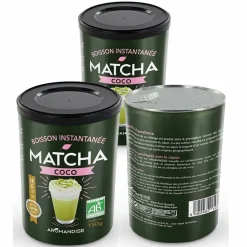 AROMANDISE - Boisson instantanée matcha coco 450 g