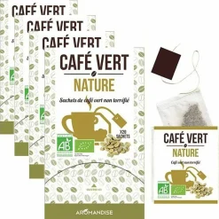 AROMANDISE - Café vert nature 72 sachets