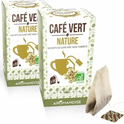 AROMANDISE - Café vert nature 36 sachets