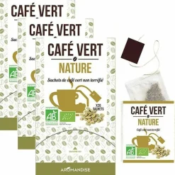 AROMANDISE - Café vert nature 54 sachets