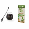 AROMANDISE - Calebasse 180 ml + bombilla + thé vert maté sauvage du brésil 350 g