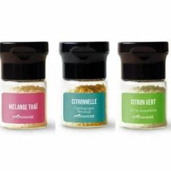AROMANDISE - Cusine asiatique - cristaux huiles essentielles - 3 x 10 g