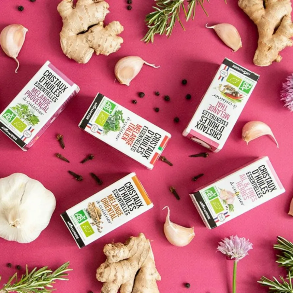 AROMANDISE - Cusine asiatique - cristaux huiles essentielles - 3 x 10 g