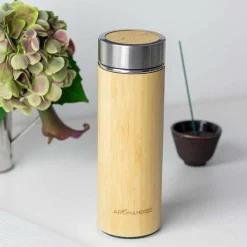 AROMANDISE - Gourde en bambou pour infusions - 450 ml