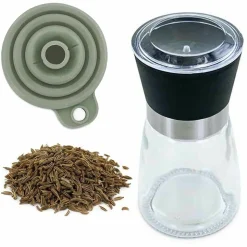 AROMANDISE - Moulin à épices, entonnoir et cumin entier bio