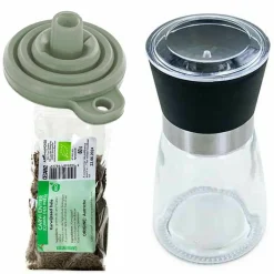 AROMANDISE - Moulin à épices, entonnoir et carvi entier bio