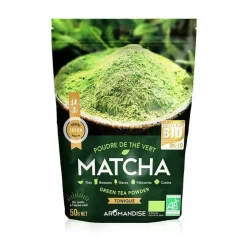 AROMANDISE - Poudre de thé vert bio japonais matcha 50 g