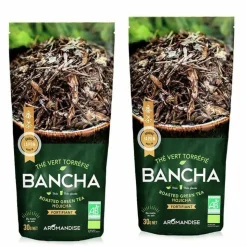 AROMANDISE - Thé vert bio japonais bancha hojicha 60 g