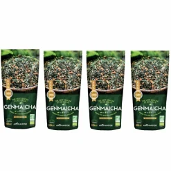 AROMANDISE - Thé vert bio japonais genmaicha - sencha & riz grillé 400 g