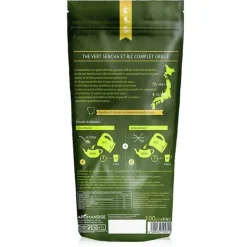 AROMANDISE - Thé vert bio japonais genmaicha - sencha & riz grillé - 100 g