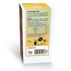 AROMANDISE - Tisane gingembre et citron biologique - 20 sachets