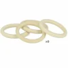 ARTEMIO - 8 anneaux en bois 5 cm