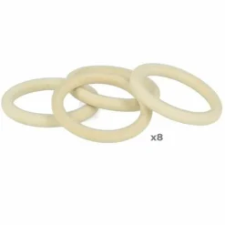 ARTEMIO - 8 anneaux en bois 5 cm