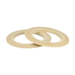 ARTEMIO - 2 bracelets en bois plats 6,8 cm