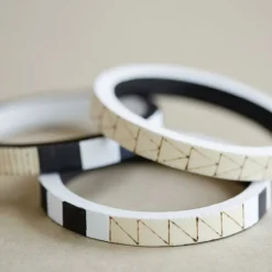 ARTEMIO - 2 bracelets en bois ronds 6,8 cm